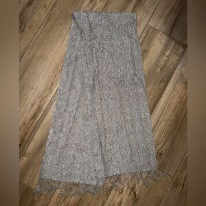 100% Baby Alpaca Gray Scarf